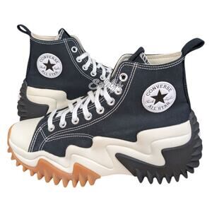 Converse Run Star Motion CX Platform High Top Black White Gum Sneaker Womens 9.5